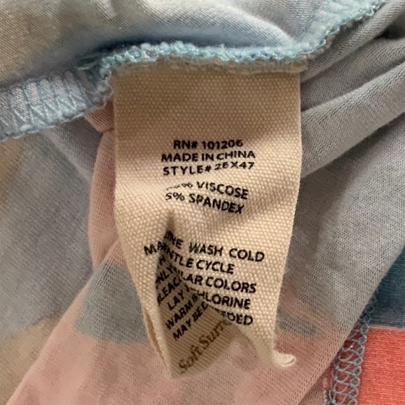 Soft Surroundings Palm Leaf Watercolor Boho Tunic Size Large - Picture 8 of 9